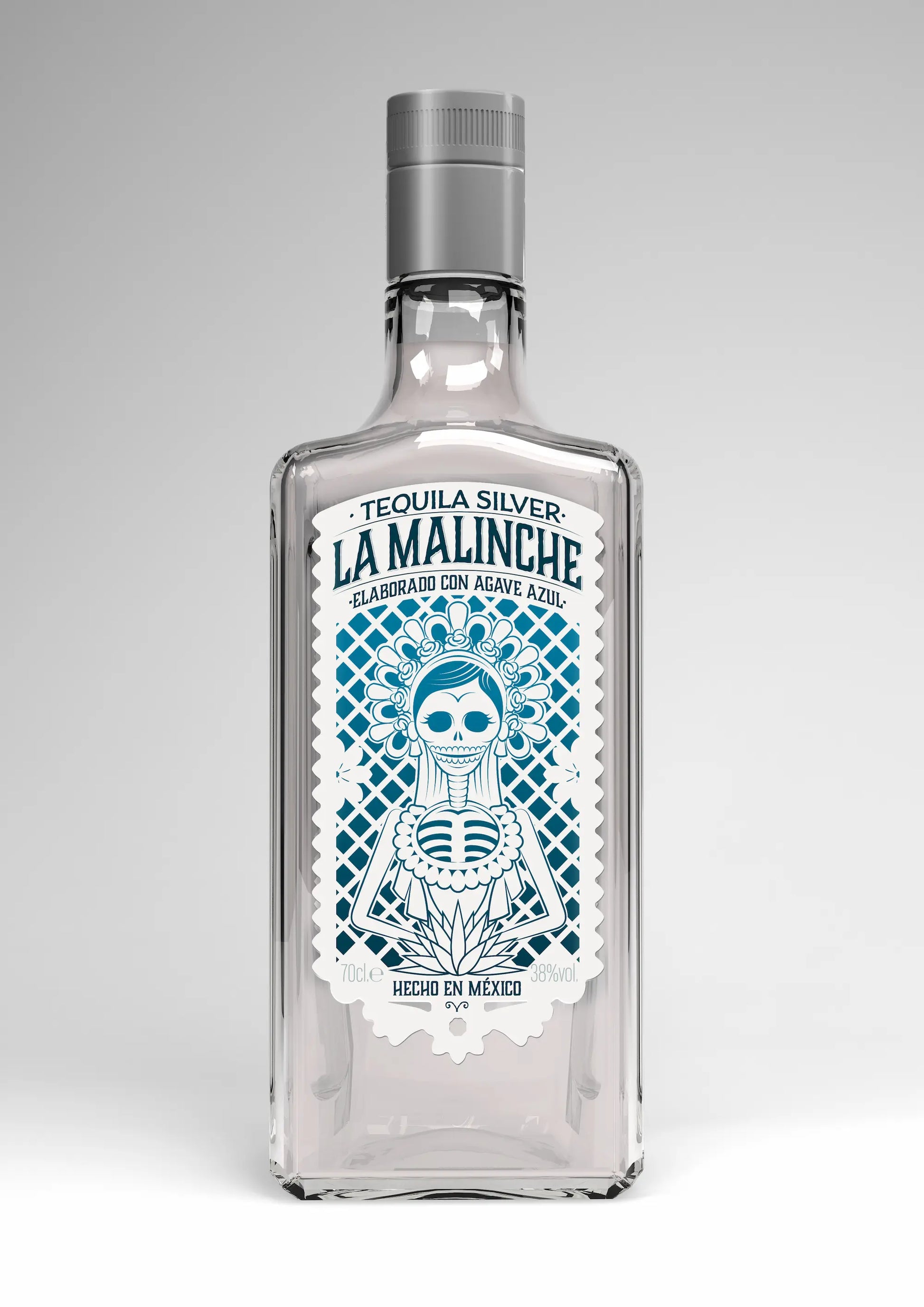 Bouteille Tequila La Malinche Silver 100% Agave importée du Mexique