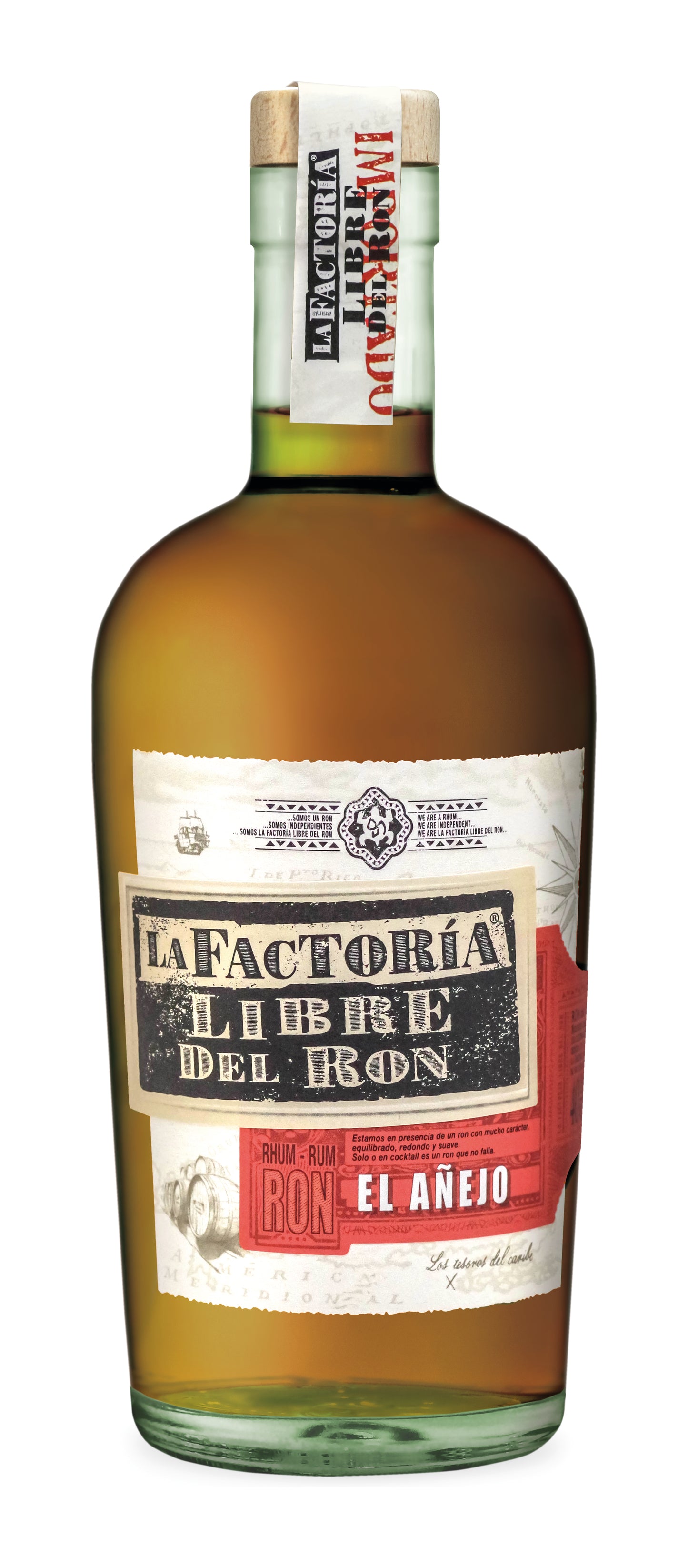 Bouteille Rhum Vieux La Factoría Añejo vieilli en fût de chêne - Distilleo