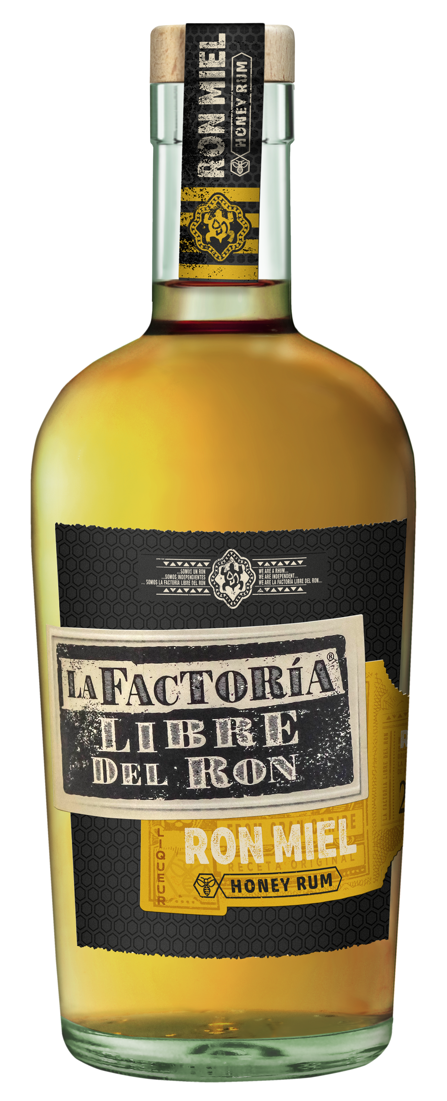 Bouteille Liqueur de Rhum La Factoría Elixir douceur miel - Distilleo