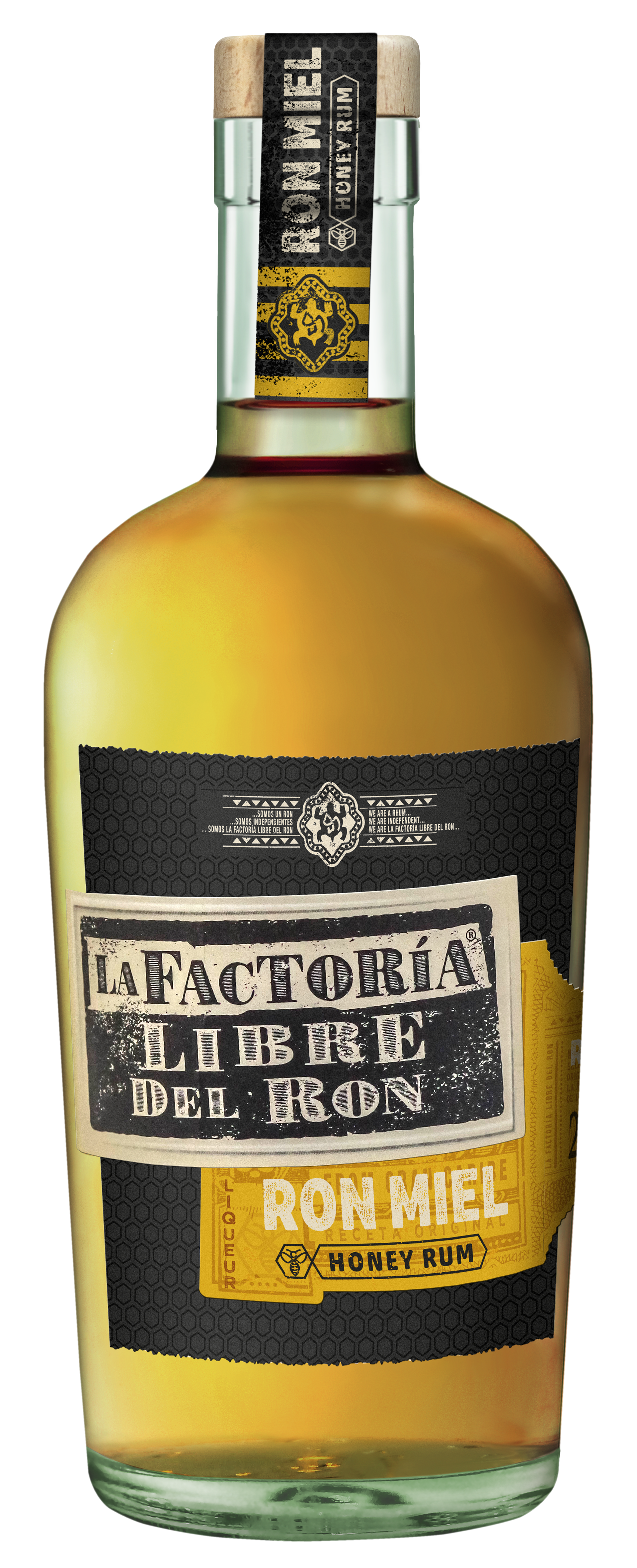 Bouteille Liqueur de Rhum La Factoría Elixir douceur miel - Distilleo