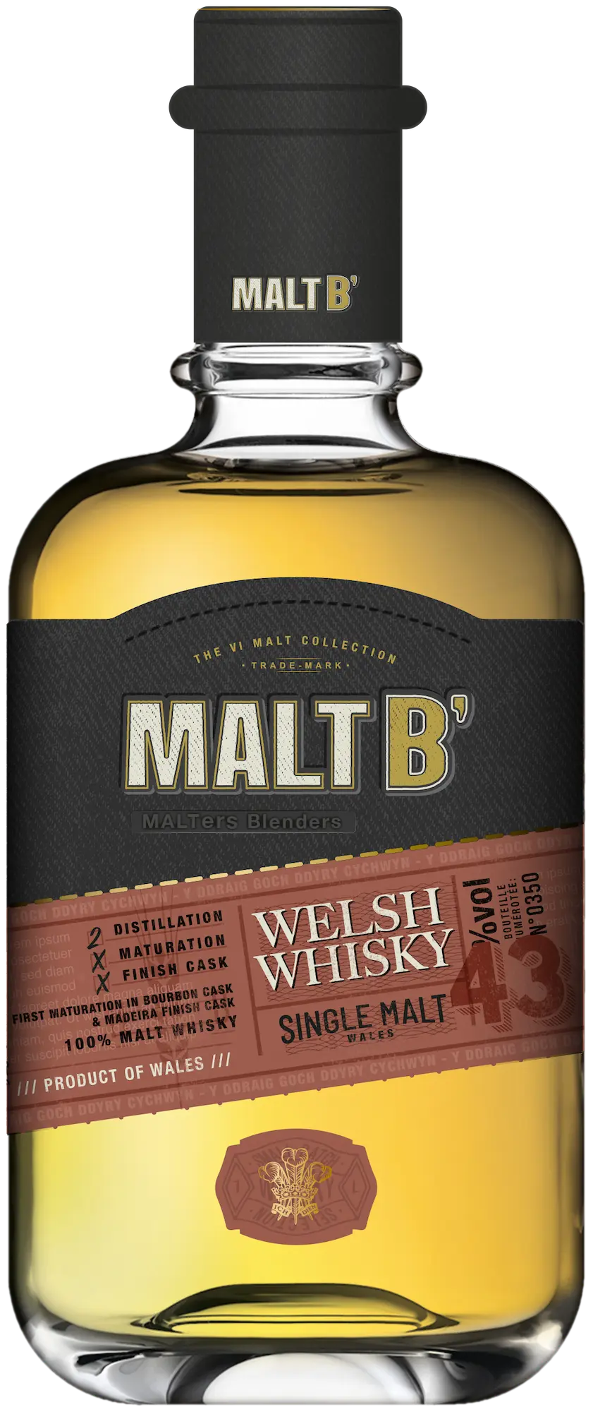 Bouteille Whisky Single Malt Gallois Malt B' finition Madère fruits tropicaux - Distilleo