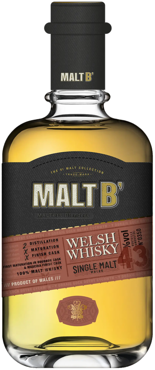 Bouteille Whisky Single Malt Gallois Malt B' finition Madère fruits tropicaux - Distilleo